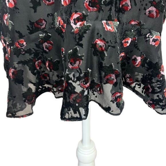 Wayf Sheer Black Burnout Dress. Victorian Steampunk! Size M. Great Condition!! - Picture 5 of 14